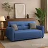 Sofá de cuero resistente a los arañazos de gato para salas de estar pequeñas, apartamentos de alquiler, tiendas de ropa, apartamentos modernos, sofá de línea recta simple, venta al por mayor