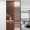 Nuevo Estilo Chino Madera Maciza Sala de Estar Divisor Puerta de Entrada Vidrio de Entrada Entrada Pantalla de Sala de Té Estilo Rejilla Dormitorio Protección