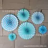 Ventilador de papel flor de papel decorativo de fundo de casamento europeu e americano atacado terno com bronzear festa de aniversário ornamentos de casamento ventilador de papel flor ventilador dobrável