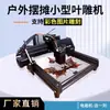 Máquina de Gravação a Laser de Folhas Famosa na Internet, Escultura de Folhas, Máquina de Impressão de Fotos em Folhas, Equipamento a Laser para Pintura com Martelo em Vidro