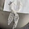 Diadema de Encaje para Mujer 2025 Nuevo Bufanda Larga de Seda de Alta Gama Combinación con Camisa Corbata Cinta para el Cabello Bufanda Súper de Hada