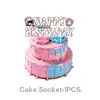 Decoraciones Desechables para Fiesta Temática de Béisbol Helado Transfronterizo Platos para Helado Vasos de Papel Servilletas de Papel Juego de Manteles