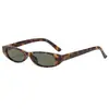 Gafas de Sol con Montura Pequeña Estilo Ojo de Gato de Personalidad Moda Europea y Americana para Mujer, Nuevas Gafas de Sol de Montura Estrecha Transfronterizas Estilo Chica Popular Color Caramelo con Protección Solar