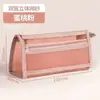 Estuche Transparente de Malla de Doble Capa de Gran Capacidad para Exámenes, Almacenamiento de Lápices Sencillo y Elegante para Estudiantes de Secundaria