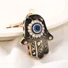 Llavero Colgante Mano de Fátima de Aleación Europea y Americana Ojo Turco Azul Ojo del Diablo Joyería con Incrustaciones de Diamante Accesorios