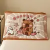 Toallas de Almohada de Algodón Puro para Niños, un Par de 40X60 Absorbentes de Sudor y Antideslizantes Toallas de Almohada de Gasa de Algodón para Bebé, Toallas Almohadilla Gruesas de Dibujos Animados