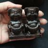 Fabricante Venta al por Mayor Adornos de Madera de Agar Vietnamita Cuero Negro Piezas de Mango Talladas en Madera Artesanías Venta al por Mayor