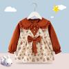 Cubierta Infantil Babero de Cena para Bebé Impermeable a Prueba de Manchas Bolsillo para la Cena Falda de Princesa Delantal Estilo Extranjero Otoño e Invierno Ropa al Revés para Bebé