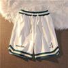 Pantalones Cortos Deportivos Americanos de Verano para Hombre, Versátiles, Casuales, Diseño Nicho, Pantalones de Baloncesto Casuales Rectos con Letras