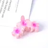 11CM grande cor de doce três bauhinia prendedor de cabelo rabo de cavalo alto placa de cabelo traseira grampo de cabelo feminino viagem férias grampo de cabelo