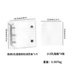 Libro de Almacenamiento de Hojas Sueltas para Uñas Portátil de Moda Tarjeta de Exhibición Transparente de PVC para Colección de Arte de Uñas Planificador Mini de 3 Agujeros con Doble Botón