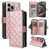 Adecuado para iPhone 16 Funda de Cuero 17Pro Cartera Pequeña con Cremallera Estilo Chanel Tarjetero Bolso Bandolera Samsung S26