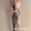 Lencería sexy Mandesire, vestido tubo sin espalda con cordones para mujer, pasión, tentación, estilo puro deseo, camisón privado para casa.