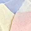 Tecido de Algodão Clássico com Pontos Coloridos Pequenos, Camada Dupla de Gaze Crepe 100% Algodão, Adequado para Roupas de Bebê e Crianças, Tecido para Roupas Infantis e Tecido para Pijamas
