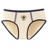 Braguitas de algodón de talle medio para mujer, ideales para el verano, con un sexy diseño de oso de dibujos animados, entrepierna de algodón puro, cobertura de cadera y transpirables.