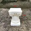 Adereços de Casamento Estilo Europeu Plástico Quadrado ao Ar Livre Coluna Romana Suporte de Flores Base de Vaso de Flores Ornamento de Decoração de Chão