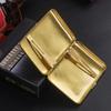 Estuche para cigarrillos portátil de cobre grueso para hombre, con diseño de flores de bronce y doble arma, con 16 resortes