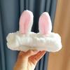 Diadema de Oso con Fresas Linda Diadema de Peluche Pinza para el Pelo de Oreja de Dibujos Animados Pinza para el Pelo de la Cara de Mujer Pinza para el Pelo Accesorios para el Cabello de Otoño e Invierno