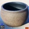 Aquário Vintage de Grande Diâmetro, Tanque de Água, Cascata para Paisagismo de Jardim, Tanque de Cerâmica Circulante para Peixes Estilo Antigo Lótus, Aquário para Peixes Dourados, Grande