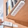Soporte enchufable para el hogar sin perforaciones, adhesivo súper fuerte sin costuras, tablero de enchufes, estante de almacenamiento para enrutador