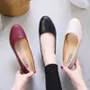 Zapatos Nuevos de Mujer para Primavera y Verano, Tacón de Cuña, Punta Redonda, Mocasines sin Cordones, Tacón Medio, Boca Baja, Zapatos de Madre, Moda al por Mayor, Transpirables