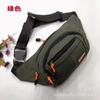 Bolsa de cintura de lona para deportes al aire libre de ocio, bolsa multifuncional de almacenamiento para hombro y pecho, bolsa retro de colección para fitness al aire libre, antirrobo