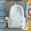 Mochila Escolar Transfronteiriça para Meninas do Ensino Fundamental, Alunos do Ensino Médio e Alunos do Ensino Fundamental, Grande Capacidade, Mochila Tendência de Nicho com Acabamento de Alta Qualidade