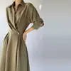 Vestido Francés de Nicho Estilo Diseñador para Mujer, de Manga Larga, Nuevo Modelo Otoño 2026, Elegante y Adelgazante Vestido Largo, Vestido Único de Alta Gama