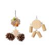 Juguetes para Pájaros Loros Madera Corcho Piña Cono Brochetas para Masticar Fruta Natural Dentición y Alivio del Aburrimiento Suministros Fabricante Mayorista