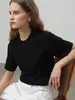 Camiseta de manga curta transfronteiriça, novo estilo de verão 2026 europeu e americano, moda feminina casual versátil para casa e deslocamento, camiseta de manga curta com gola redonda