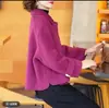 Nuevo abrigo de lana de solapa de corte holgado de alta gama combinado con pantalones casuales de pierna ancha, un nuevo atuendo adelgazante para mujer de otoño e invierno