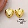 Superficie Lisa de Múltiples Especificaciones Accesorios de Corazón 3D Chapados en Metal Accesorios para Collares Pendientes Colgantes de Corazón Joyería