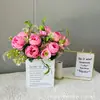 Flores Artificiales Exquisita Peonía Boda Flor Artificial Escena Decoración Arreglo de Flores Artificiales para Piso Venta al por Mayor Transfronteriza