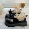 Zapatos de Cuero Pequeños Cálidos Estilo Coreano con Lazo Dulce y Terciopelo Plus para Mujer 2026 Invierno Nueva Moda Aumentadores de Altura Suela Gruesa Mocasines Zapatos de Algodón
