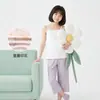Top de Modal sin Mangas para Niñas, Camiseta Interior Antibacteriana 7A, Pijama para Casa, Chaleco Versátil para Niñas