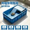 Caja de Cría de Tortugas con Escalera de Agujeros y Plataforma de Secado, Tanque para Tortugas, Tanque Ecológico, Filtro Grande, Acuario Doméstico, Caja de Plástico para Dar la Vuelta para Tortugas