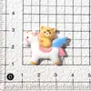 Brilhante Desenho Animado Lua Arco-Íris Cavalgada Pequeno Animal DIY Resina Acessórios Elástico de Cabelo Grampo de Cabelo Capa de Celular Decoração Adesivo