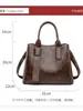 Bolsas de mano para mujer al por mayor transfronterizas, bolsos vintage de cuero aceitado de alta gama para mujer, bolsos de mano modernos y sencillos para el trabajo para mujer, personalizables