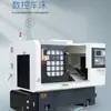 Torno CNC de Riel Inclinado Micro Foshan Kuntian CNC KTS-25 Mini Torno Procesamiento de Ferretería Máquina CNC Pequeña
