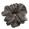 Goma para el pelo Extra Grande de Gasa con Estampado de Leopardo para Mujer, Elástico Esponjoso de Personalidad para Moño o Cola de Cabello para Chicas Modernas
