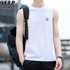 JEEP SPIRIT verano para hombre ocio talla grande sin mangas camiseta chaleco seda de hielo chaleco de entrenamiento control de precio 98 yuanes