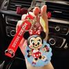 Urso de morango Chaveiro de carro bonito requintado Mickey Doll School Bag Pingente chaveiro jóias presente masculino