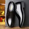 Zapatos de Cuero para Hombre Transfronterizos Zapatos de Vestir de Negocios Suela Suave Zapatos con Cordones Casuales Estilo Británico Casual Ligeros Transpirables
