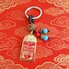 Llavero de cabeza de tigre de aleación estilo chino Tai Sui, accesorio de metal, colgante, artesanía decorativa, accesorio unisex