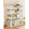 Estante de almacenamiento de escritorio para clasificación por materia, almacenamiento de archivos de oficina, organizador de libros de escritorio, estantería vertical de varias capas