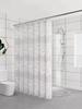 Cortina de Ducha Peva Difusa Blanca Transfronteriza Respetuosa con el Medio Ambiente Suave Decorativa Cortina Partición Ducha Baño Venta Caliente