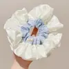 Ligas para el cabello estilo coreano, ligeras, con estampado de leopardo, elásticos para el cabello retro extragrandes, bandas elásticas para el cabello muy elásticas, scrunchies de moda para mujer