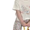 Nuevo Conjunto Primavera/Verano 2026 para Niñas: Camiseta de Manga Corta y Pantalones Casuales con Estampado de Dibujos Animados Estilo Coreano para Niñas Pequeñas