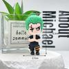 Llavero de Dibujos Animados One Piece Muñeco Colgante Pequeño pvc One Piece Luffy Muñeco Llavero Llavero para Coche