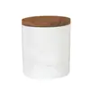 Tarro Sellado de Cerámica Simple para Cocina Transfronterizo con Tapa de Bambú Estilo Nórdico Gris y Blanco Tarro de Almacenamiento de Café Tarro de Té Tarro de Azúcar